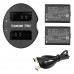Conjunto CS‑CB011: 2 Baterías 1100 mAh + Cargador Doble Compatible con Canon LP‑E10