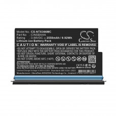 Batería CameronSino CS-NTX366MC para Insta360 One X5 2550mAh