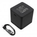 Cargador CameronSino DF‑GDB900UH Compatible con GoPro Hero 9 / 10 / 11 / 12 y Batería AHDBT‑901