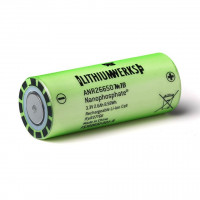 Batería Lithiumwerks ANR26650M1b LiFePO4 26650 Nanophosphate™ 2600mAh 3.3V