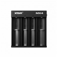 Cargador Xtar MX4 MiniMixer – Universal Li-Ion, LiFePO₄ y Ni-MH, 4 ranuras USB-C inteligente