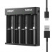 Cargador Xtar MX4 MiniMixer – Universal Li-Ion, LiFePO₄ y Ni-MH, 4 ranuras USB-C inteligente