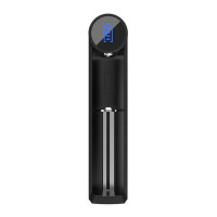 Efest Slim K1 – Cargador compacto USB-A de 1 ranura para baterías Li-Ion 3.6V/3.7V (hasta 26650)