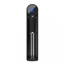 Efest Slim K1 – Cargador compacto USB-A de 1 ranura para baterías Li-Ion 3.6V/3.7V (hasta 26650)