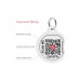 Collar para perros WAUDOG NASA – Nylon con código QR, talla M (20 mm x 28–40 cm)