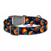 Collar para perros WAUDOG „Oranges“ – Nylon con código QR, talla M