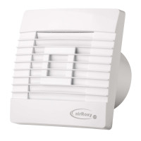AirRoxy Prestige 01-025 ZG S 100 mm – Ventilador Extractor de Pared con Obturador y Base Cuadrada