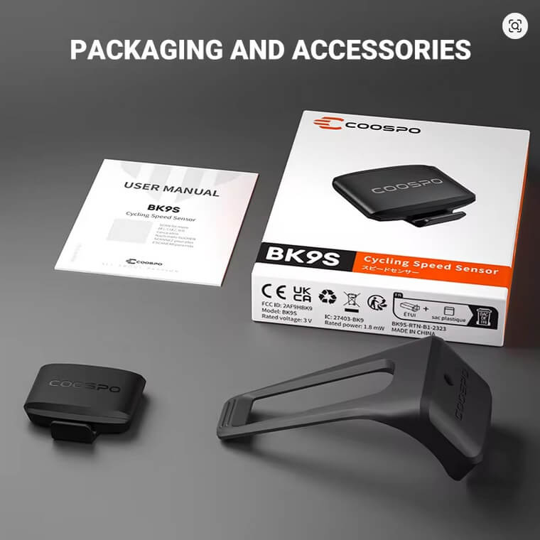 Sensor de velocidad Coospo BK9S bicicleta - tabla técnica