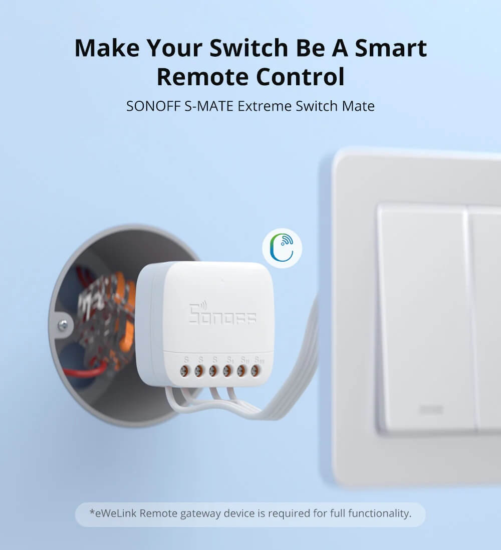 Instalación Sonoff S‑MATE Extreme sin neutro
