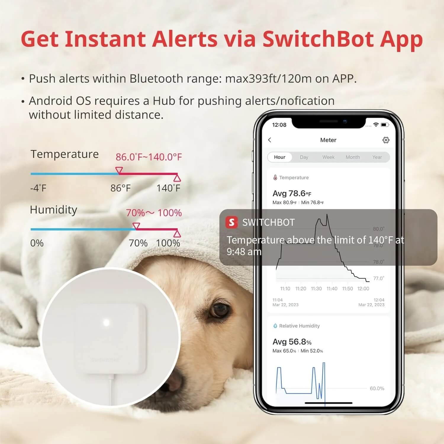 SwitchBot Meter – Monitor ambiental con medición de temperatura y humedad en tiempo real