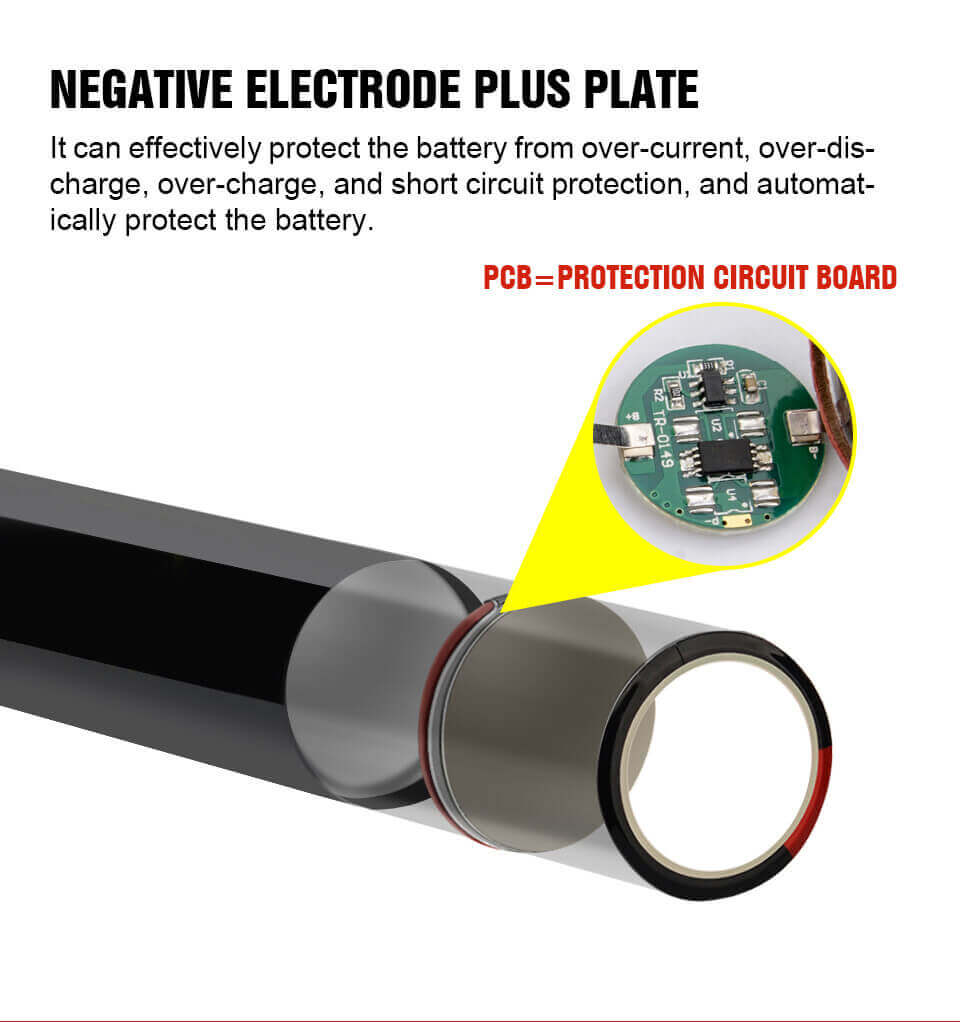 Trustfire 16340 CR123A batería recargable con PCB integrada – diseño seguro y duradero