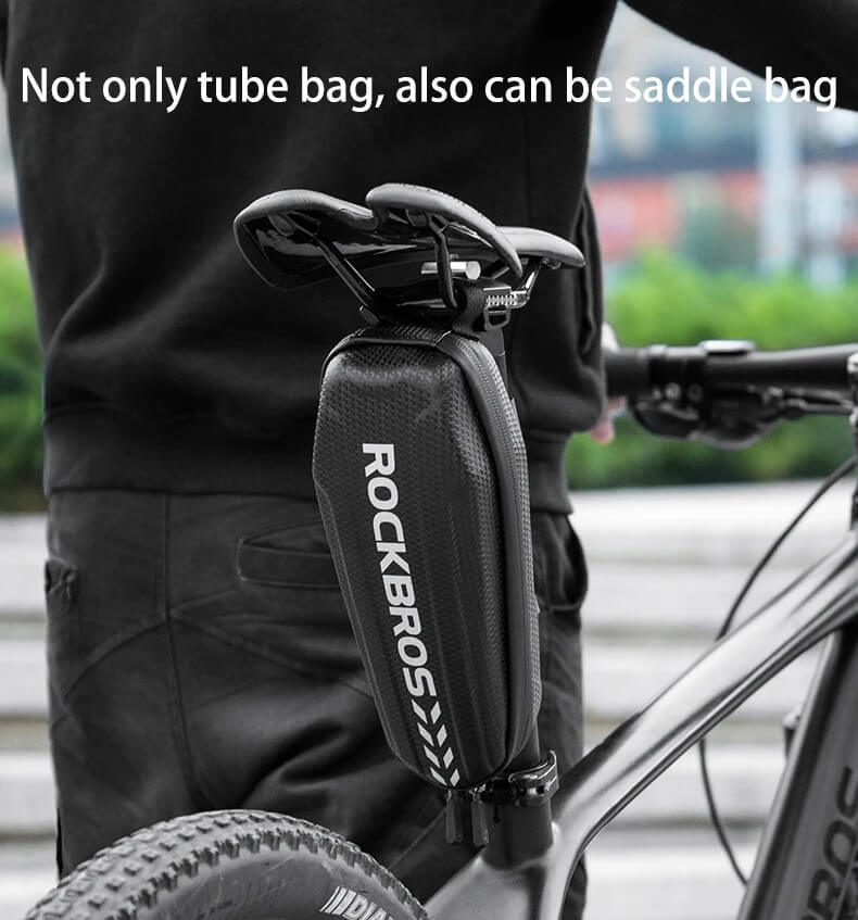 Bolsa con estructura dura para montaje en cuadro o sillín Rockbros B61