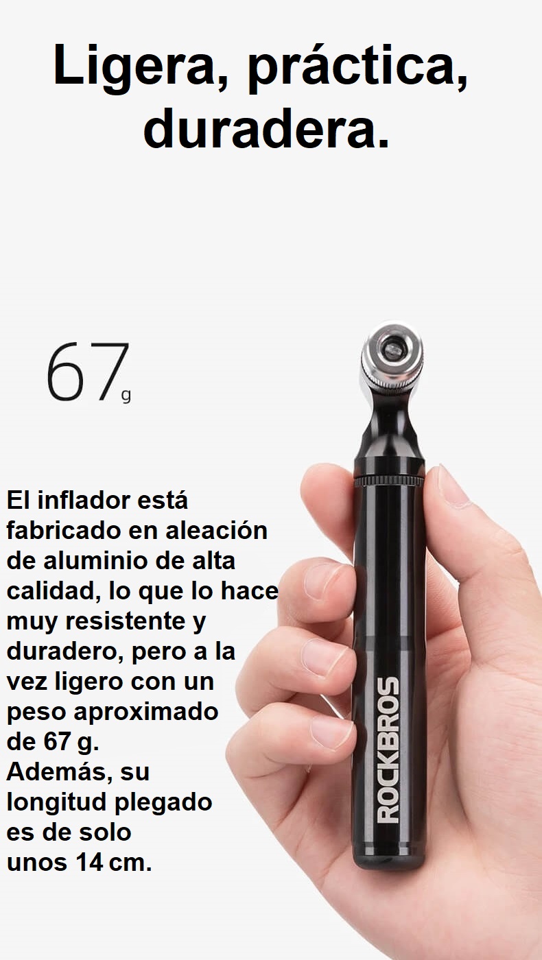 ROCKBROS JG-PB-11 ligera, práctica, duradera