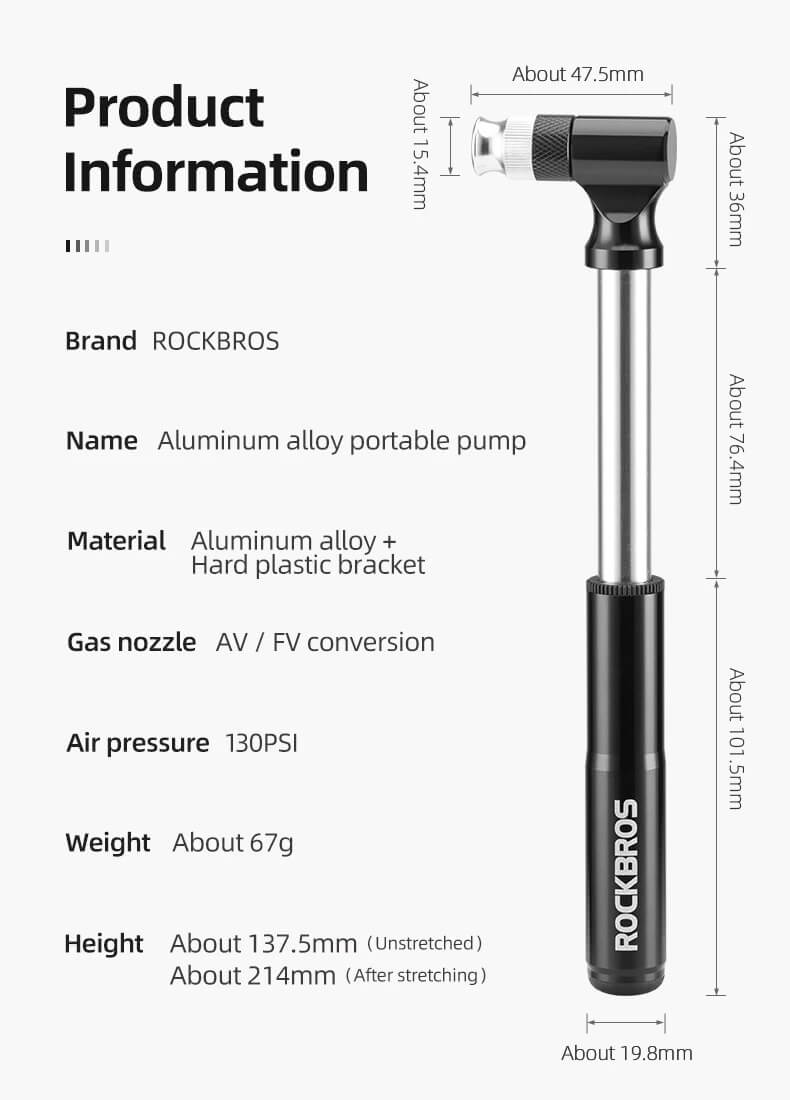 ROCKBROS JG-PB-11 informacion de producto