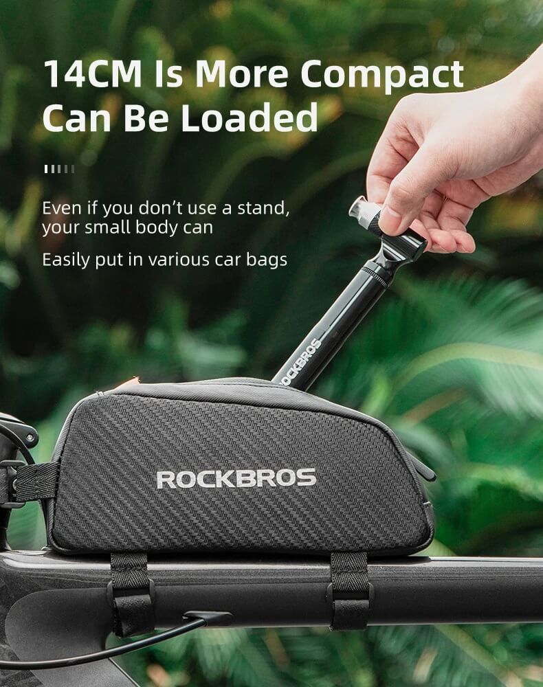 ROCKBROS JG-PB-11 solo 14 cm de longitud plegado, es ultracompacto y fácil de transportar